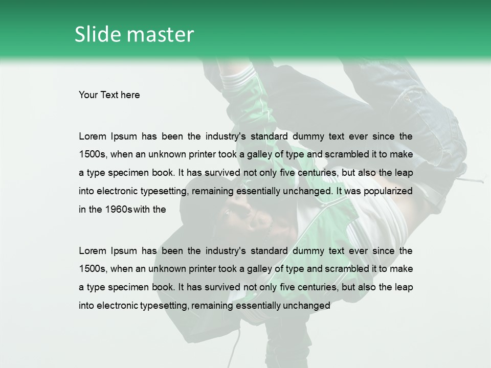 Agility Breakdance Fashion PowerPoint Template