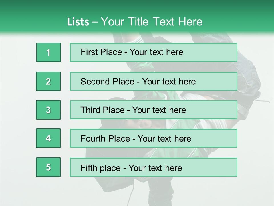 Agility Breakdance Fashion PowerPoint Template