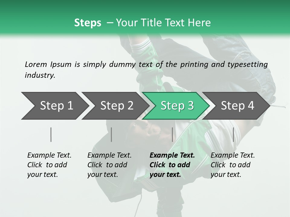 Agility Breakdance Fashion PowerPoint Template