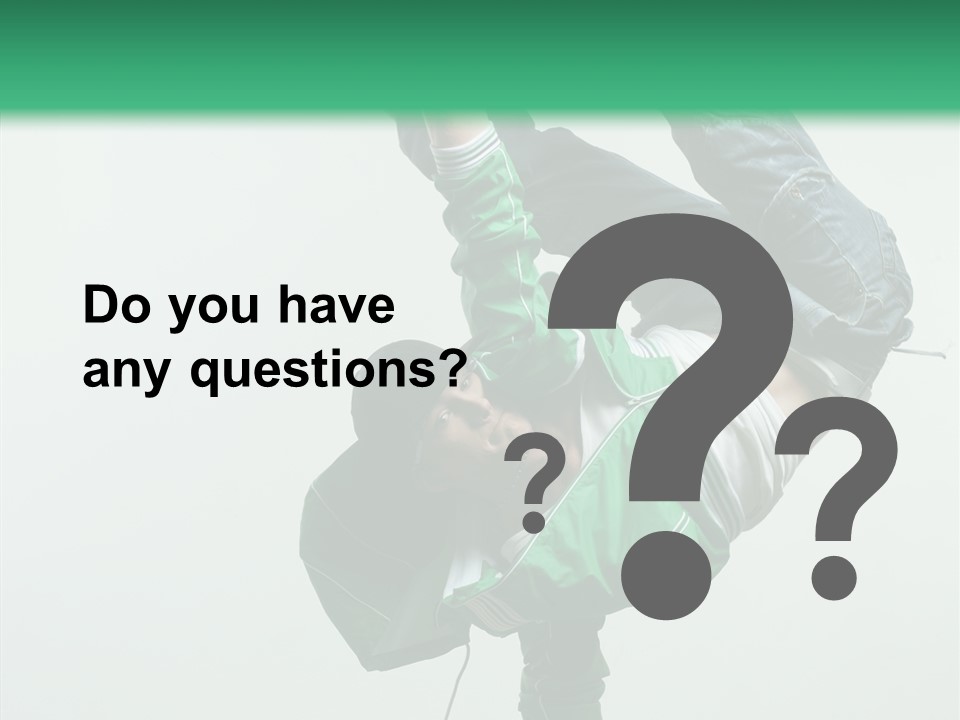 Agility Breakdance Fashion PowerPoint Template