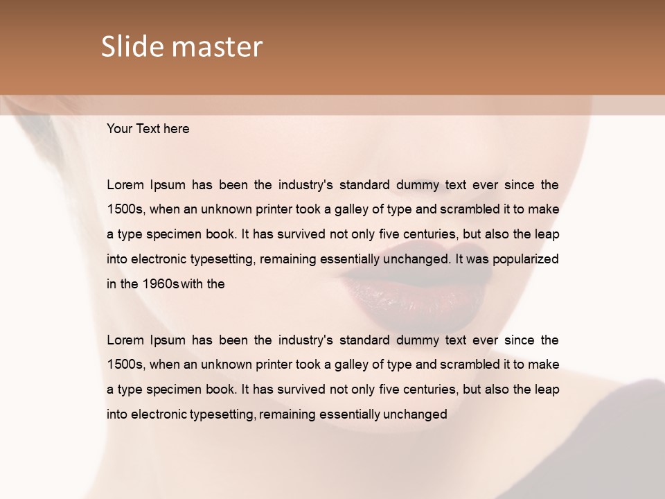 Woman Look Beautiful PowerPoint Template