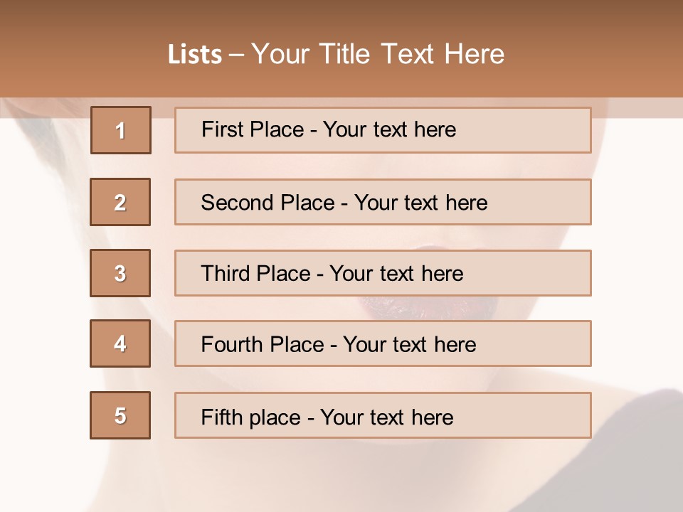 Woman Look Beautiful PowerPoint Template