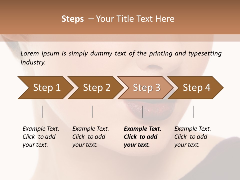Woman Look Beautiful PowerPoint Template