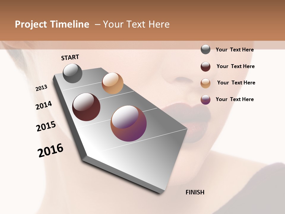 Woman Look Beautiful PowerPoint Template