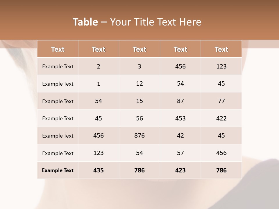 Woman Look Beautiful PowerPoint Template