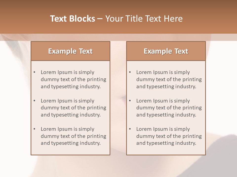 Woman Look Beautiful PowerPoint Template