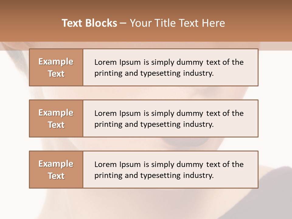 Woman Look Beautiful PowerPoint Template