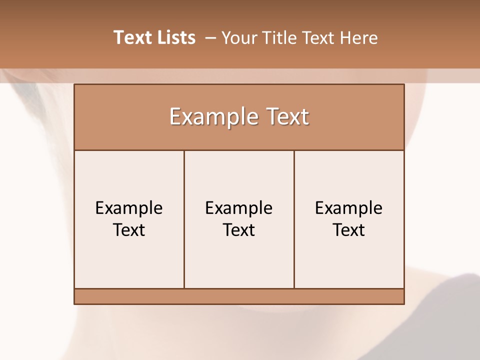Woman Look Beautiful PowerPoint Template