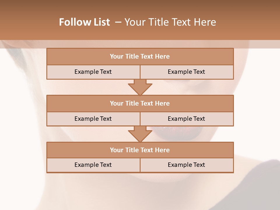 Woman Look Beautiful PowerPoint Template