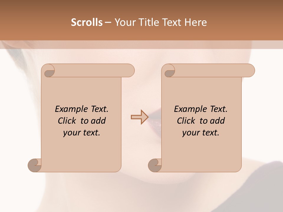Woman Look Beautiful PowerPoint Template