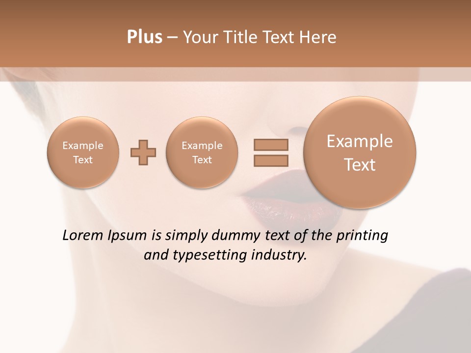 Woman Look Beautiful PowerPoint Template