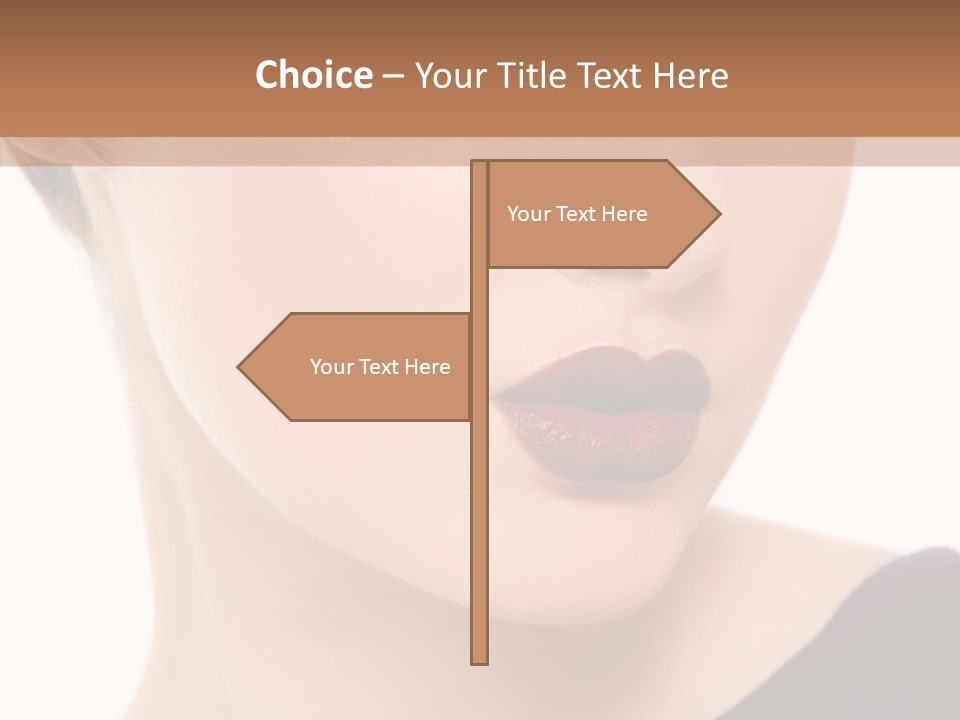 Woman Look Beautiful PowerPoint Template