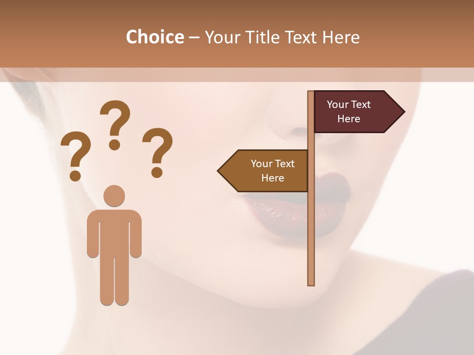 Woman Look Beautiful PowerPoint Template