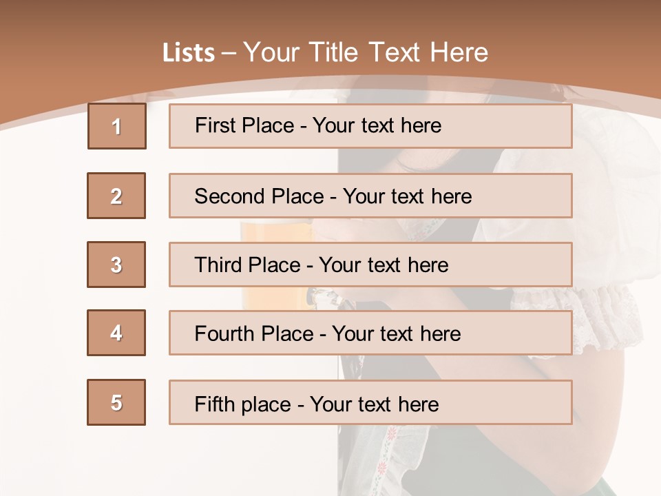 German Beautiful Cute PowerPoint Template