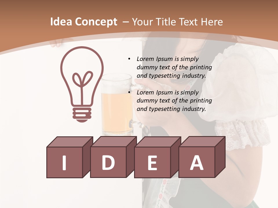 German Beautiful Cute PowerPoint Template