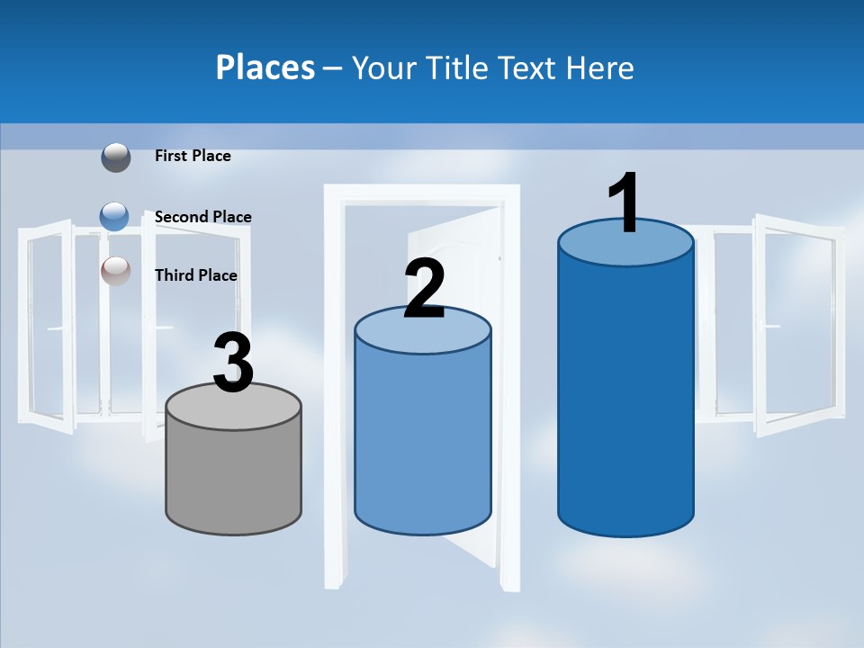 Hope White Enter PowerPoint Template