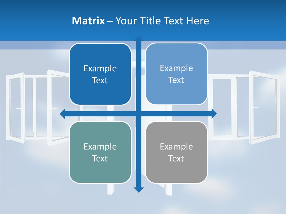 Hope White Enter PowerPoint Template