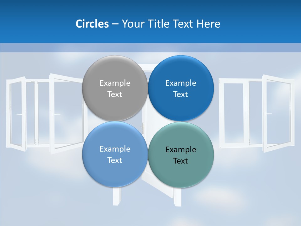 Hope White Enter PowerPoint Template