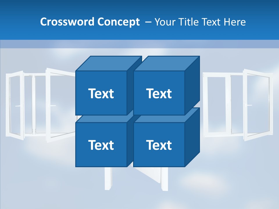 Hope White Enter PowerPoint Template