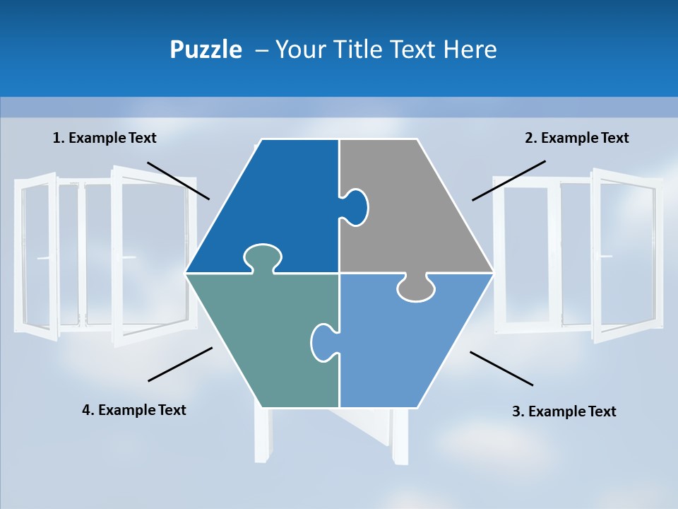 Hope White Enter PowerPoint Template