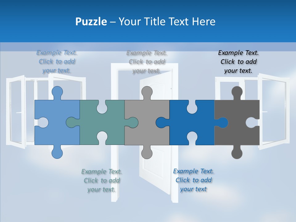 Hope White Enter PowerPoint Template