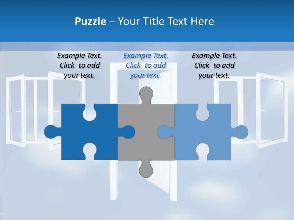 Hope White Enter PowerPoint Template