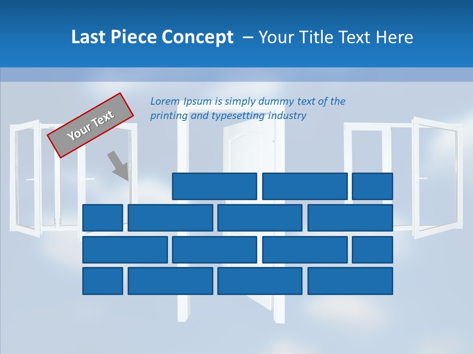 Hope White Enter PowerPoint Template