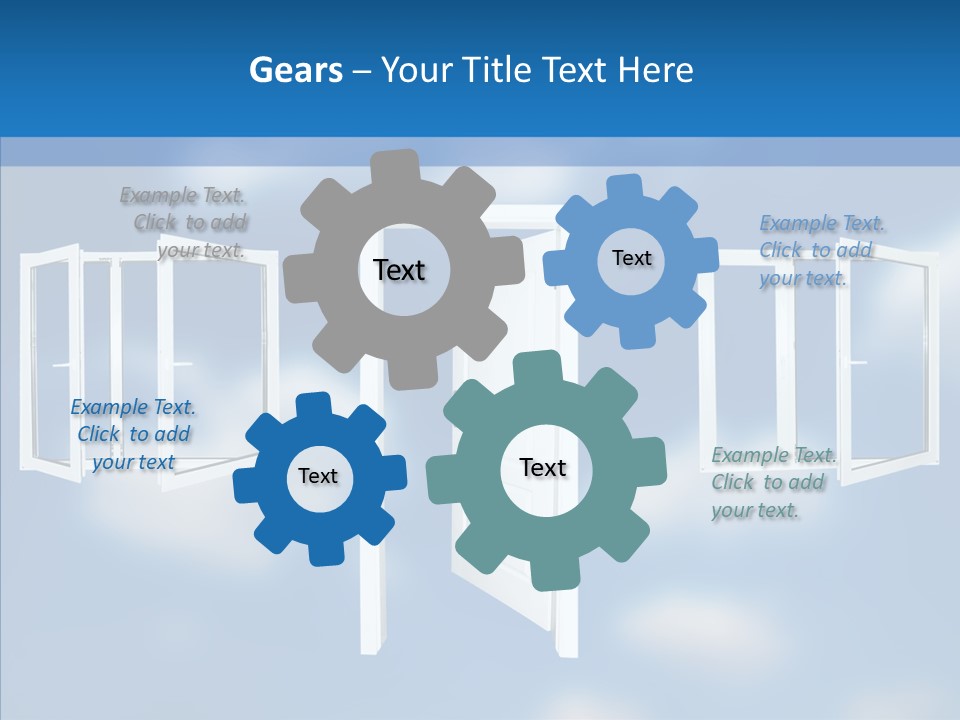 Hope White Enter PowerPoint Template