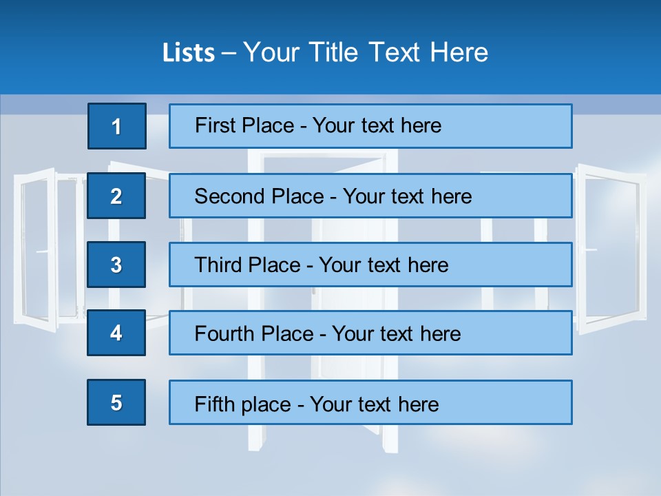 Hope White Enter PowerPoint Template