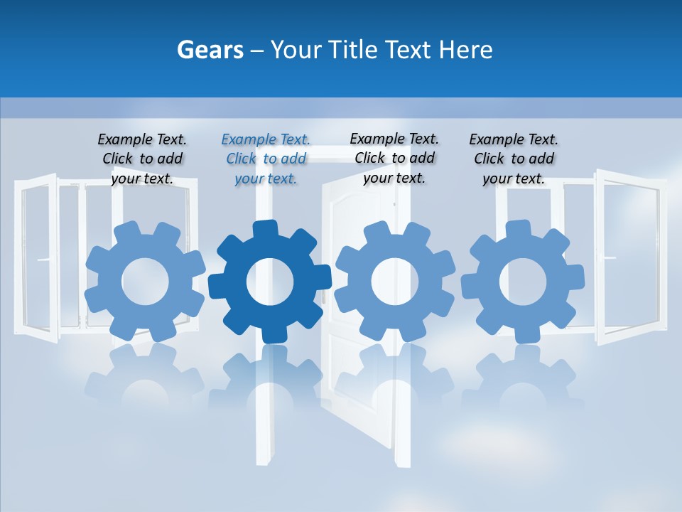 Hope White Enter PowerPoint Template