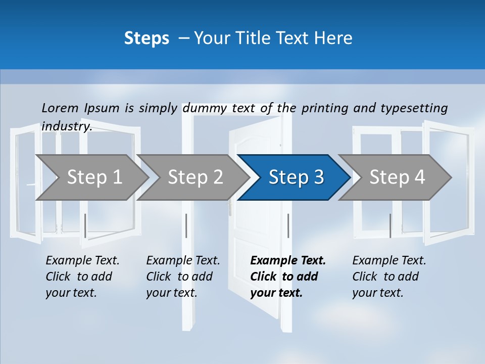 Hope White Enter PowerPoint Template