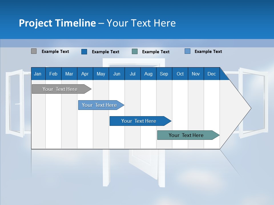 Hope White Enter PowerPoint Template