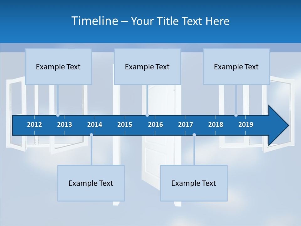 Hope White Enter PowerPoint Template