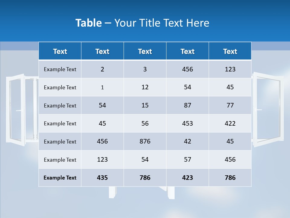 Hope White Enter PowerPoint Template