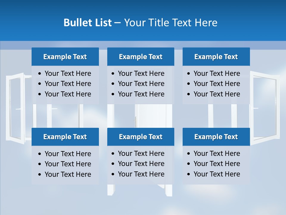 Hope White Enter PowerPoint Template