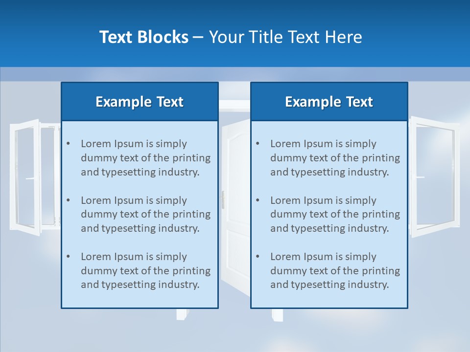 Hope White Enter PowerPoint Template