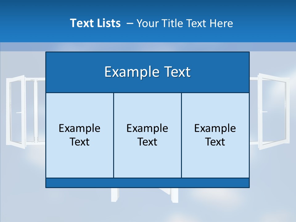 Hope White Enter PowerPoint Template