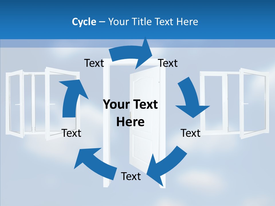 Hope White Enter PowerPoint Template