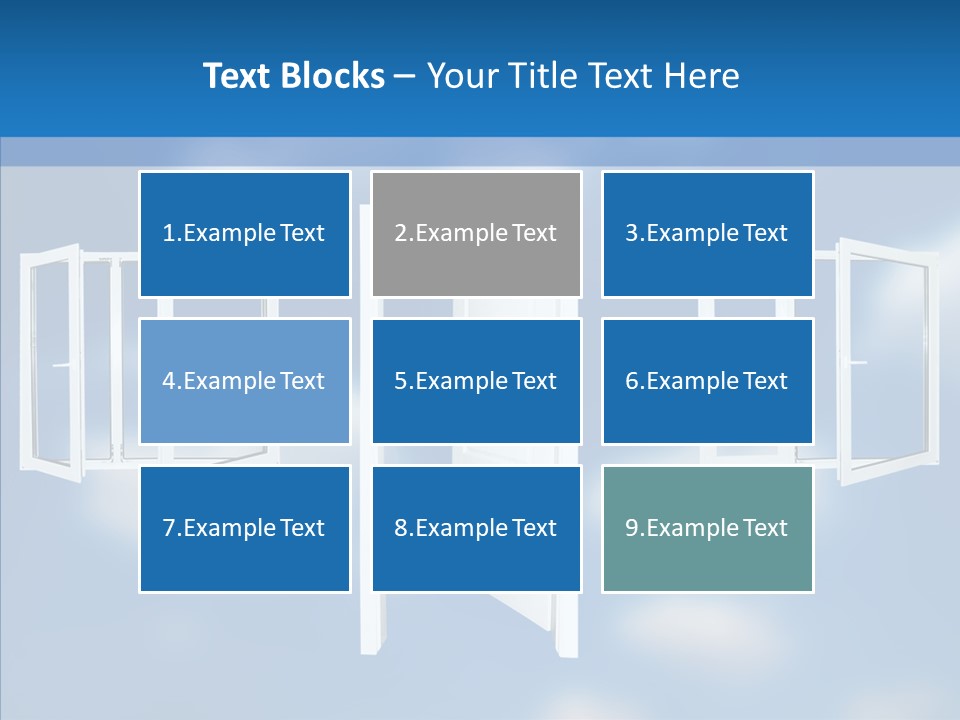 Hope White Enter PowerPoint Template