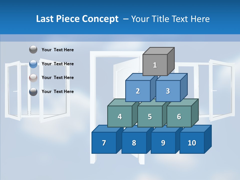 Hope White Enter PowerPoint Template