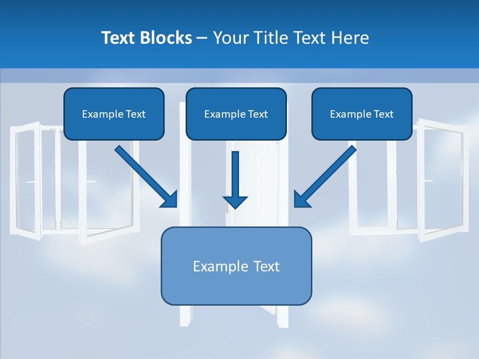 Hope White Enter PowerPoint Template
