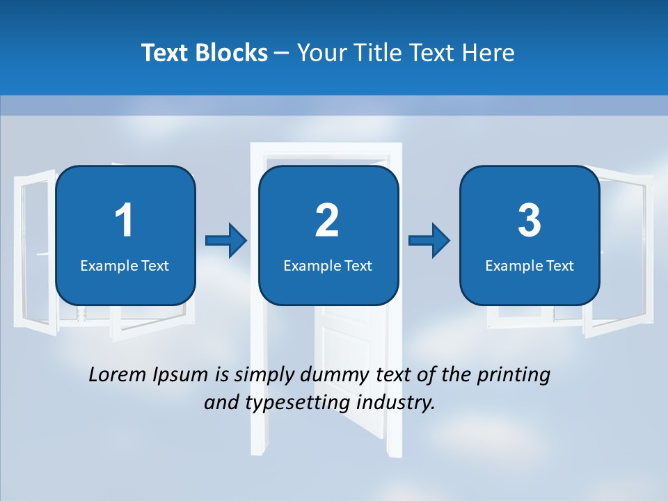 Hope White Enter PowerPoint Template