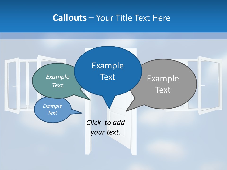 Hope White Enter PowerPoint Template