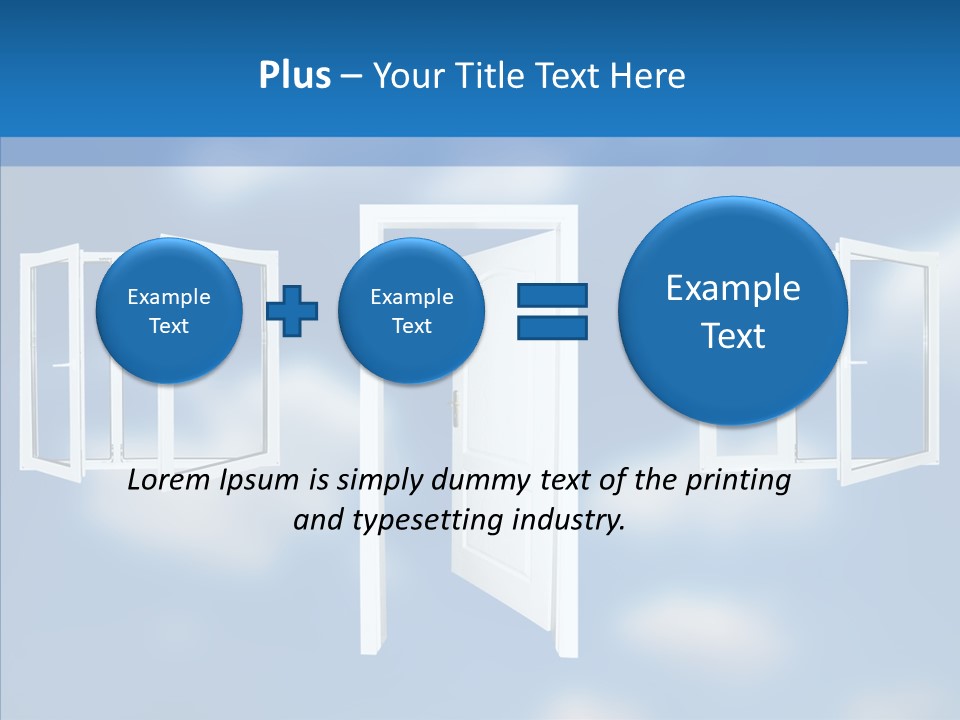 Hope White Enter PowerPoint Template
