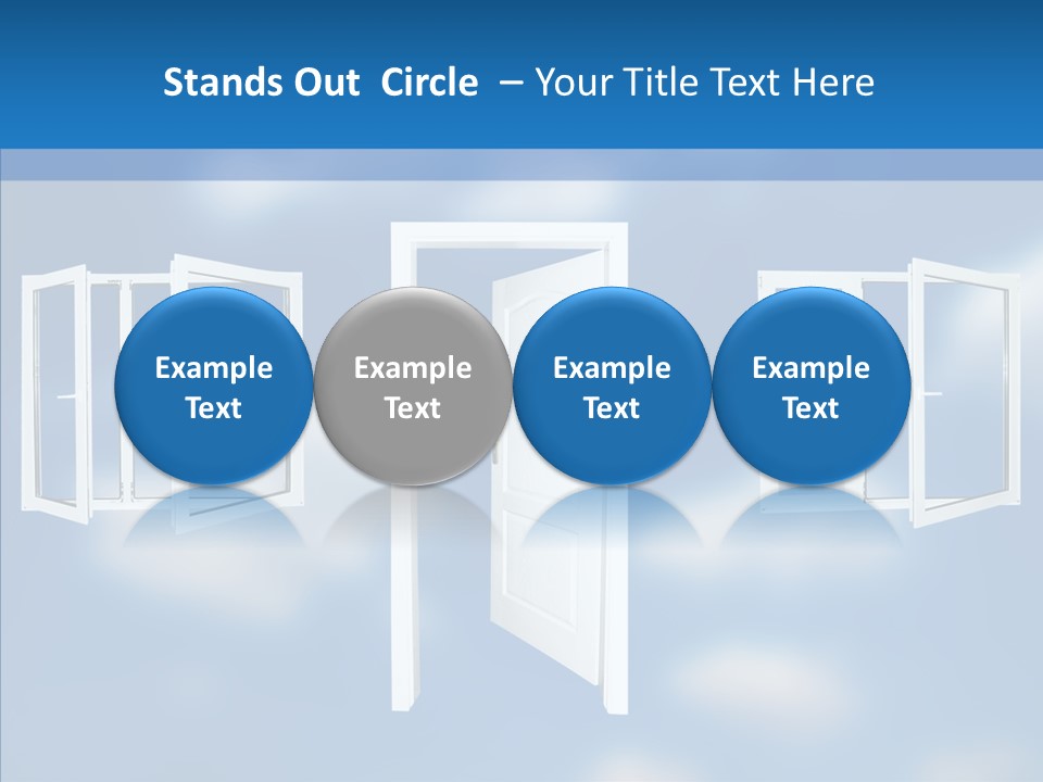 Hope White Enter PowerPoint Template