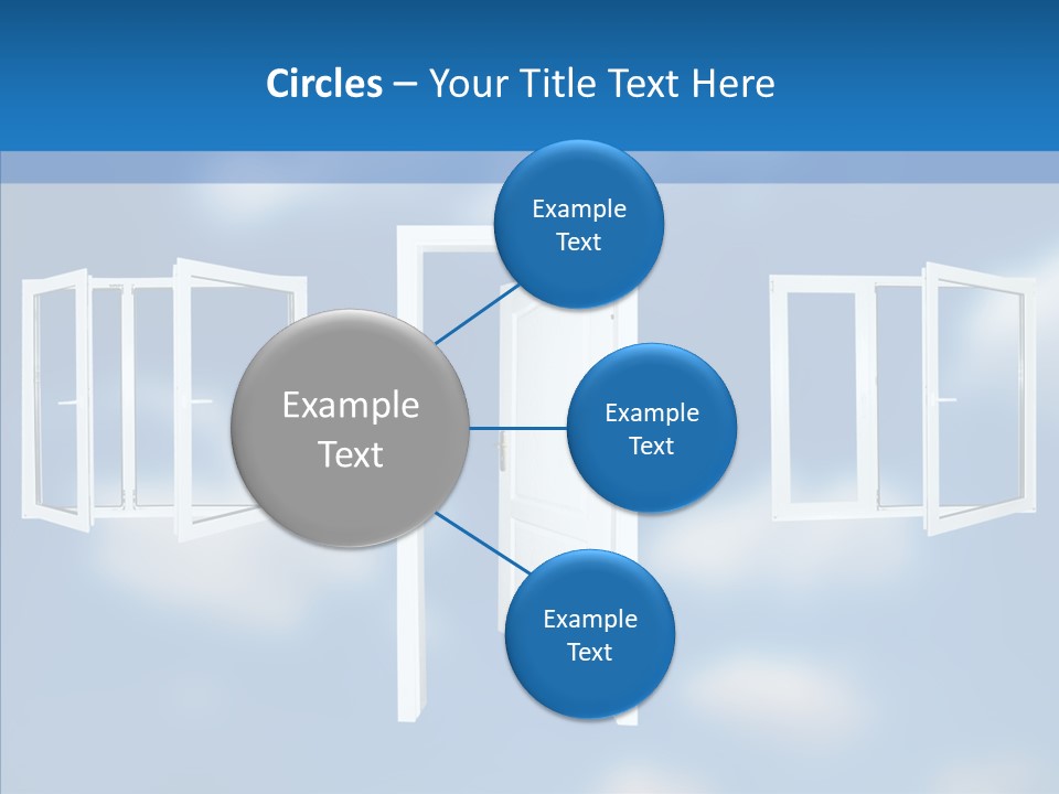 Hope White Enter PowerPoint Template