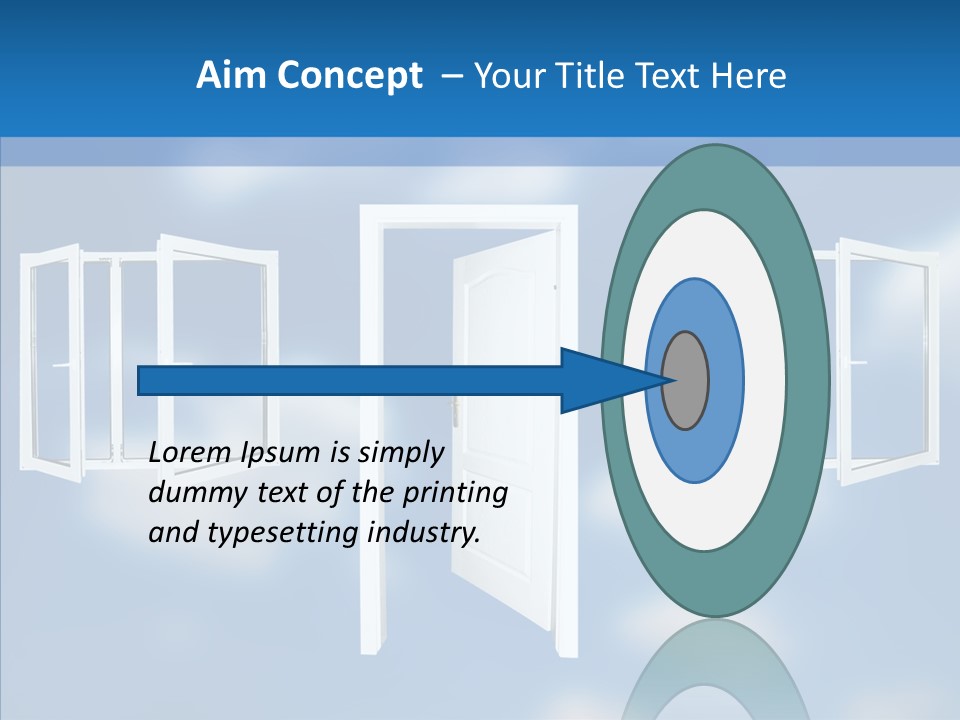 Hope White Enter PowerPoint Template