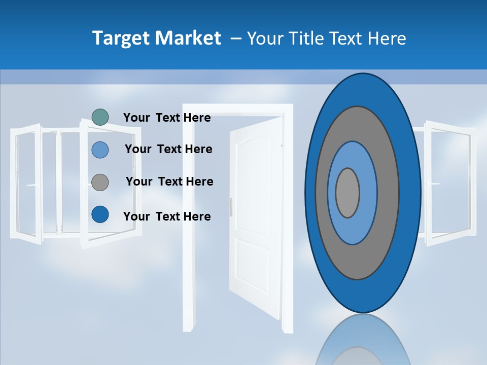 Hope White Enter PowerPoint Template