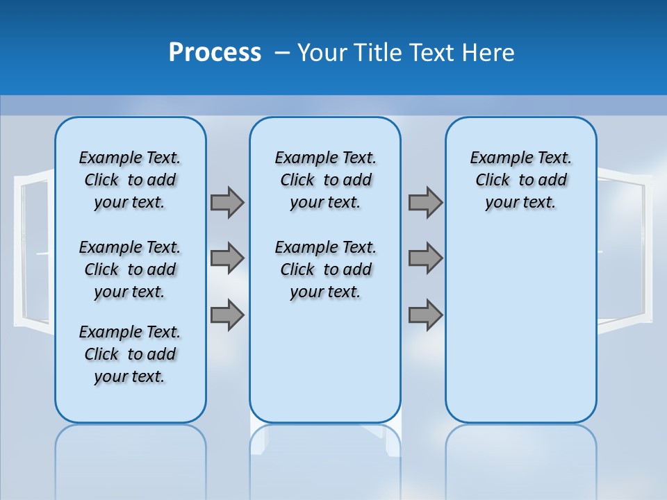 Hope White Enter PowerPoint Template
