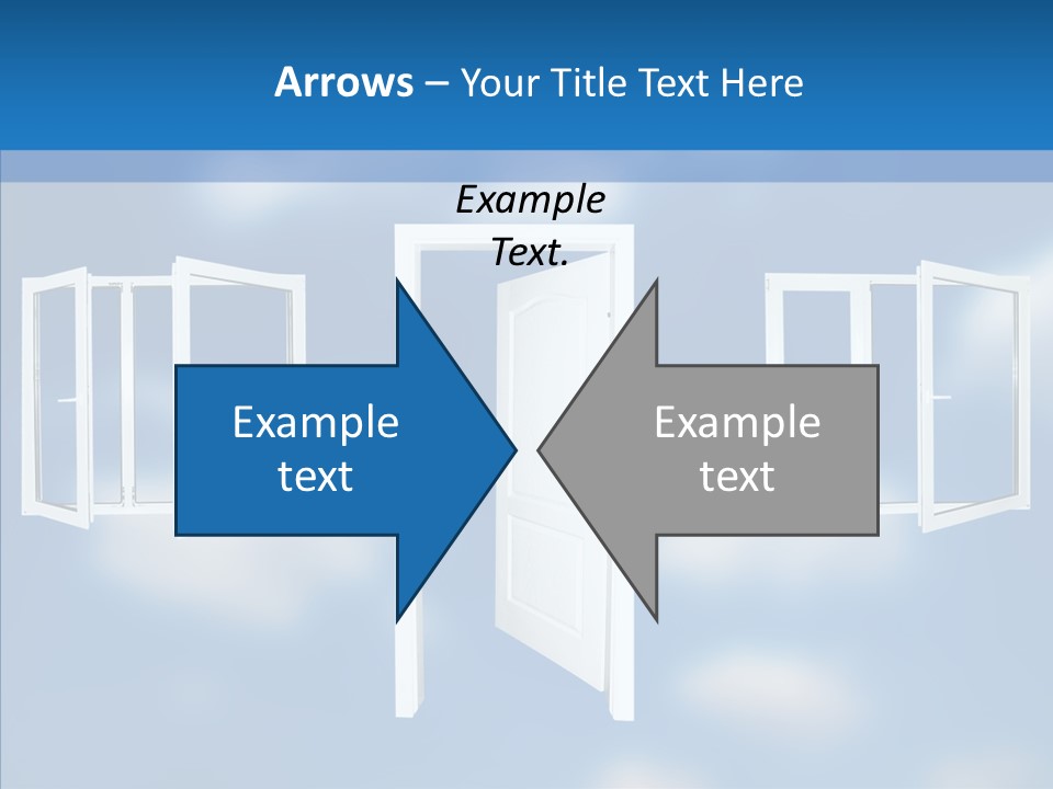 Hope White Enter PowerPoint Template